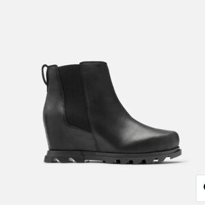 Sorel Joan of Arctic Wedge III Chelsea Bootie Women Size 9 Black